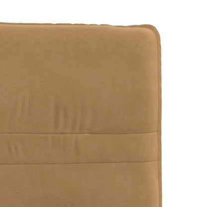 Cadeiras de jantar 2 pcs veludo castanho