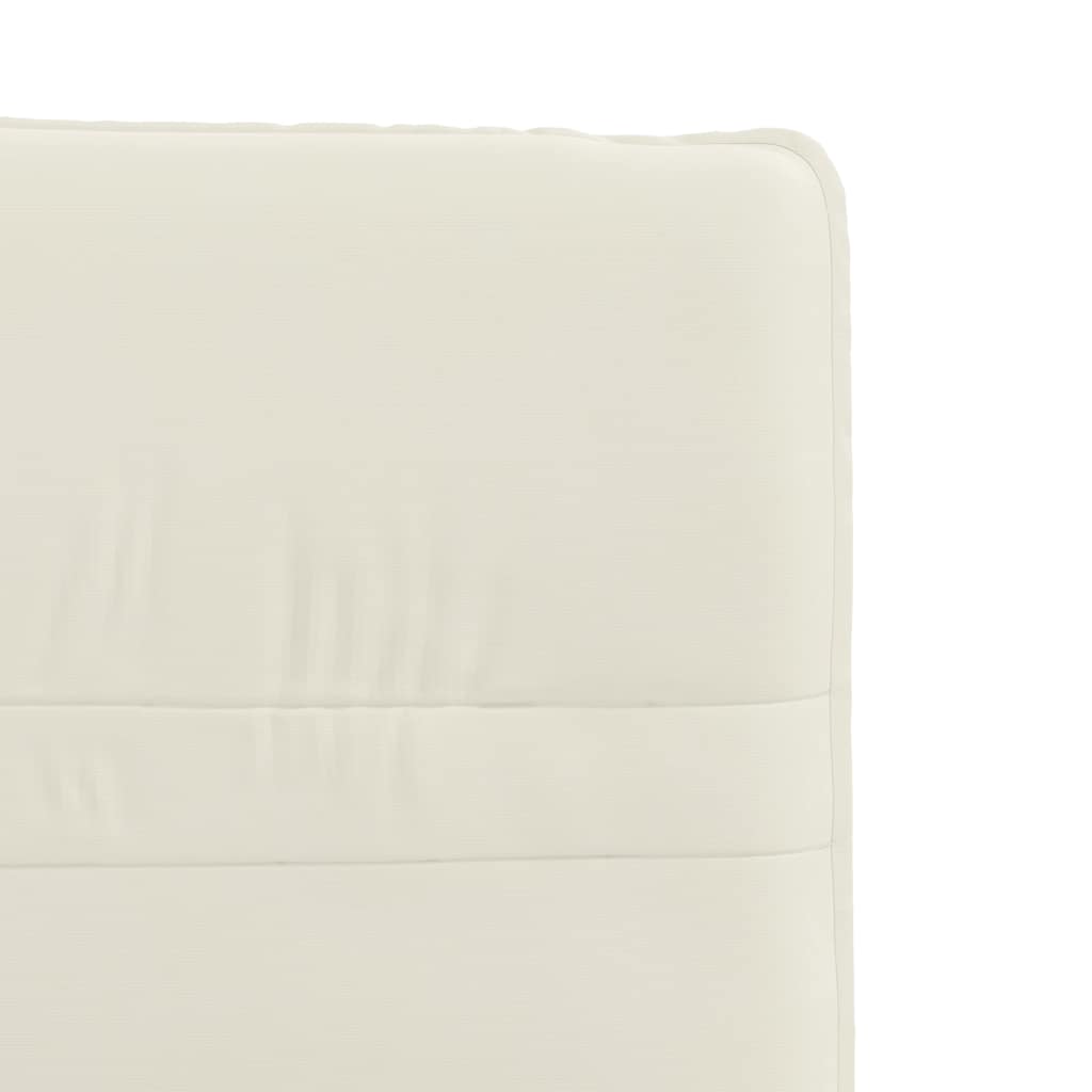 Cadeiras de jantar 2 pcs veludo cor creme
