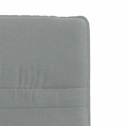 Cadeiras de jantar 2 pcs tecido cinzento-claro