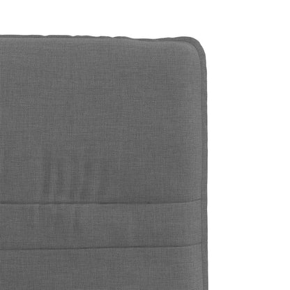 Cadeiras de jantar 2 pcs tecido cinzento-escuro