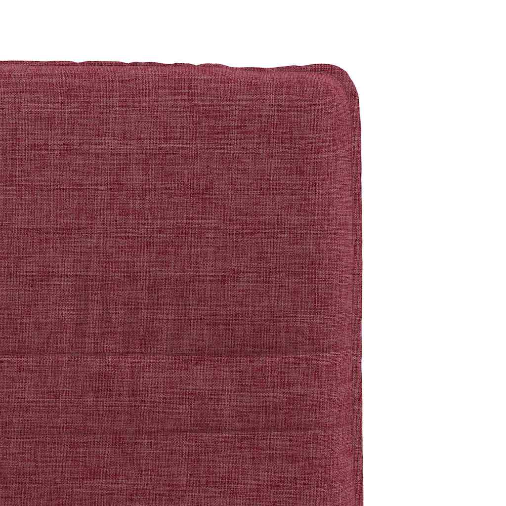 Cadeiras de jantar 2 pcs tecido vermelho tinto