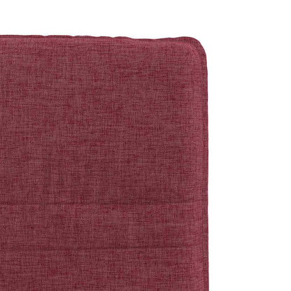 Cadeiras de jantar 2 pcs tecido vermelho tinto