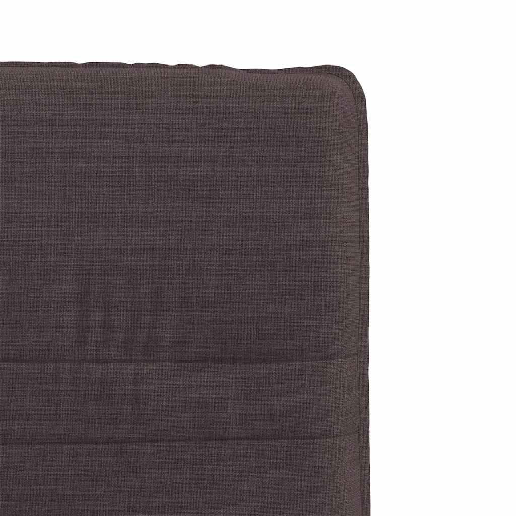 Cadeiras de jantar 2 pcs tecido castanho-escuro