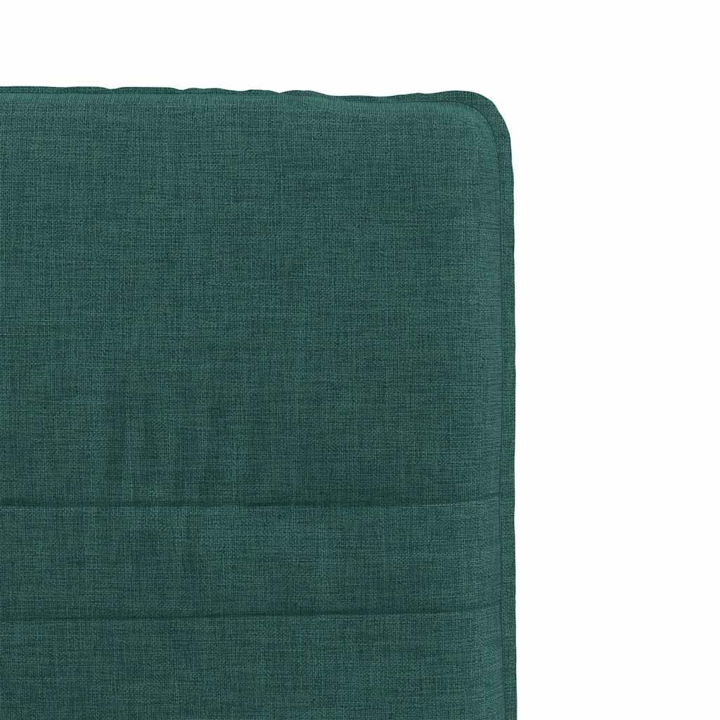 Cadeiras de jantar 2 pcs tecido verde-escuro