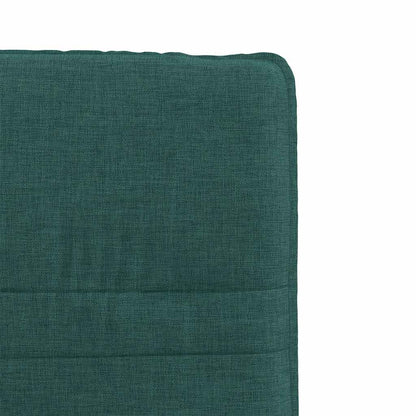 Cadeiras de jantar 2 pcs tecido verde-escuro