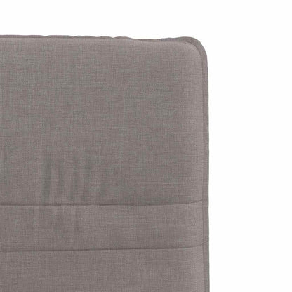 Cadeiras de jantar 2 pcs tecido cinzento-acastanhado