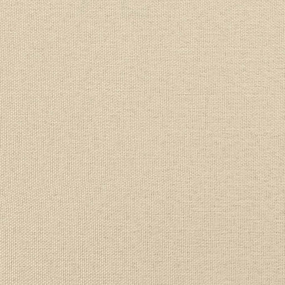 Cadeiras de jantar 2 pcs tecido cor creme