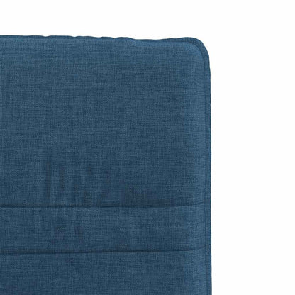 Cadeiras de jantar 2 pcs tecido azul