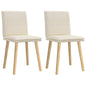 Cadeiras de jantar 2 pcs linho