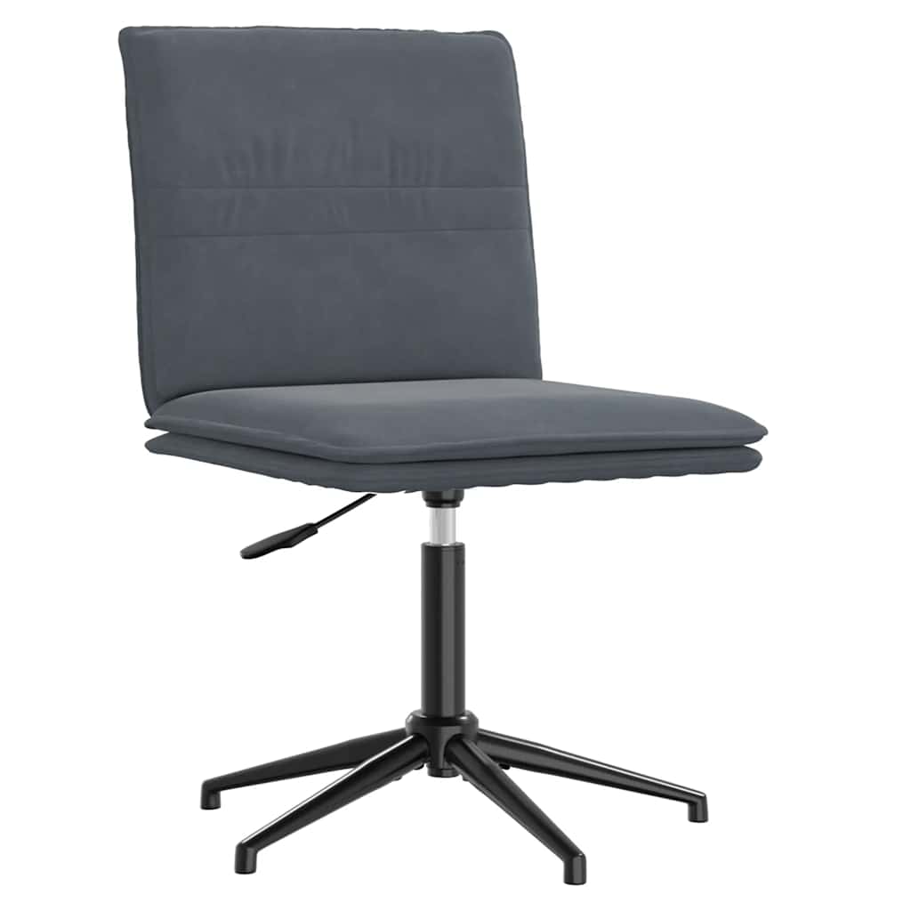 Cadeira de jantar veludo cinzento-escuro