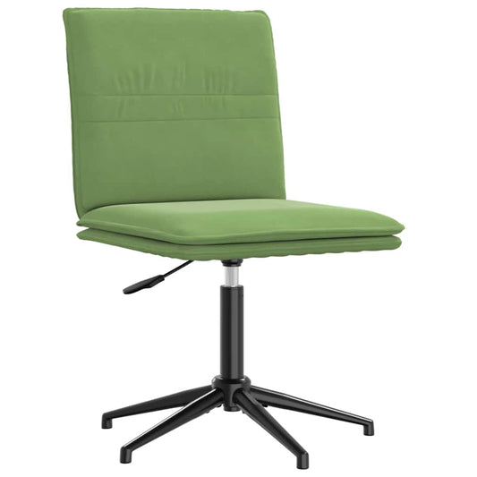 Cadeira de jantar veludo verde-claro