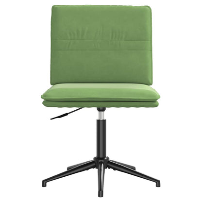 Cadeira de jantar veludo verde-claro