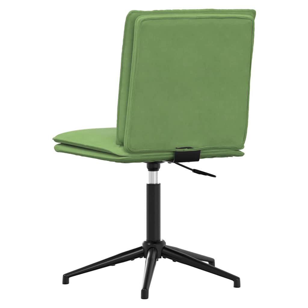 Cadeira de jantar veludo verde-claro
