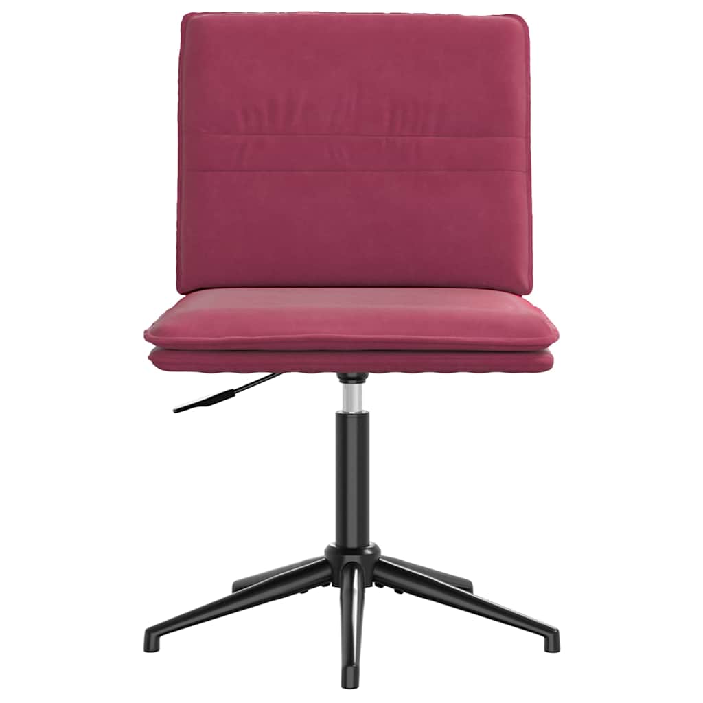 Cadeira de jantar veludo vermelho tinto