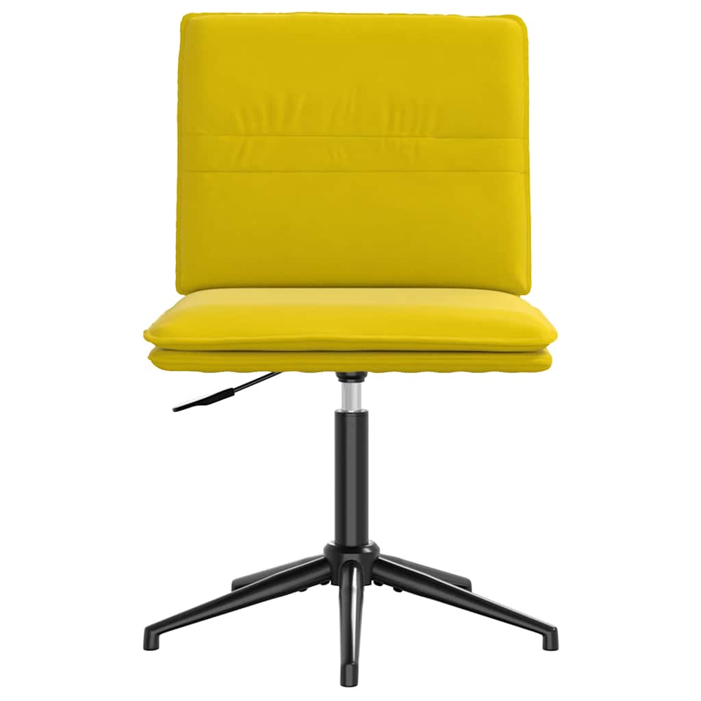 Cadeira de jantar veludo amarelo