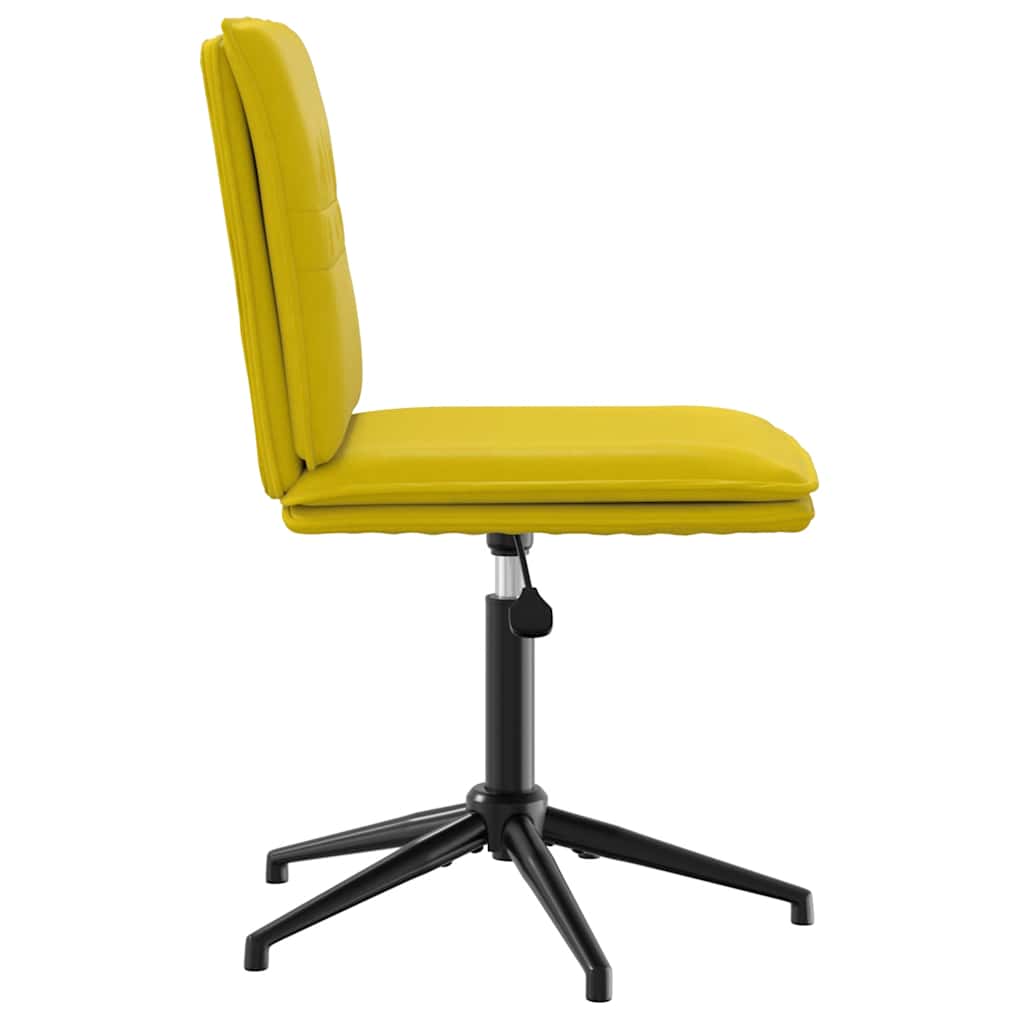 Cadeira de jantar veludo amarelo