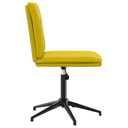 Cadeira de jantar veludo amarelo