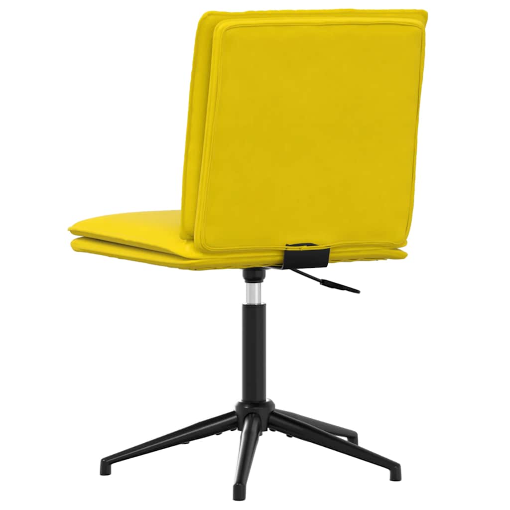 Cadeira de jantar veludo amarelo