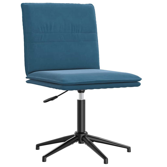 Cadeira de jantar veludo azul