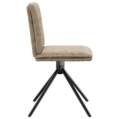 Cadeira de jantar cinza claro Faux Suede Leather
