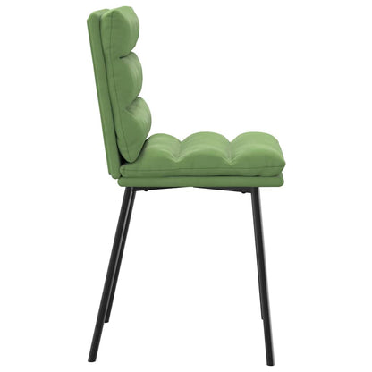 Cadeiras de jantar 2 pcs veludo verde-claro