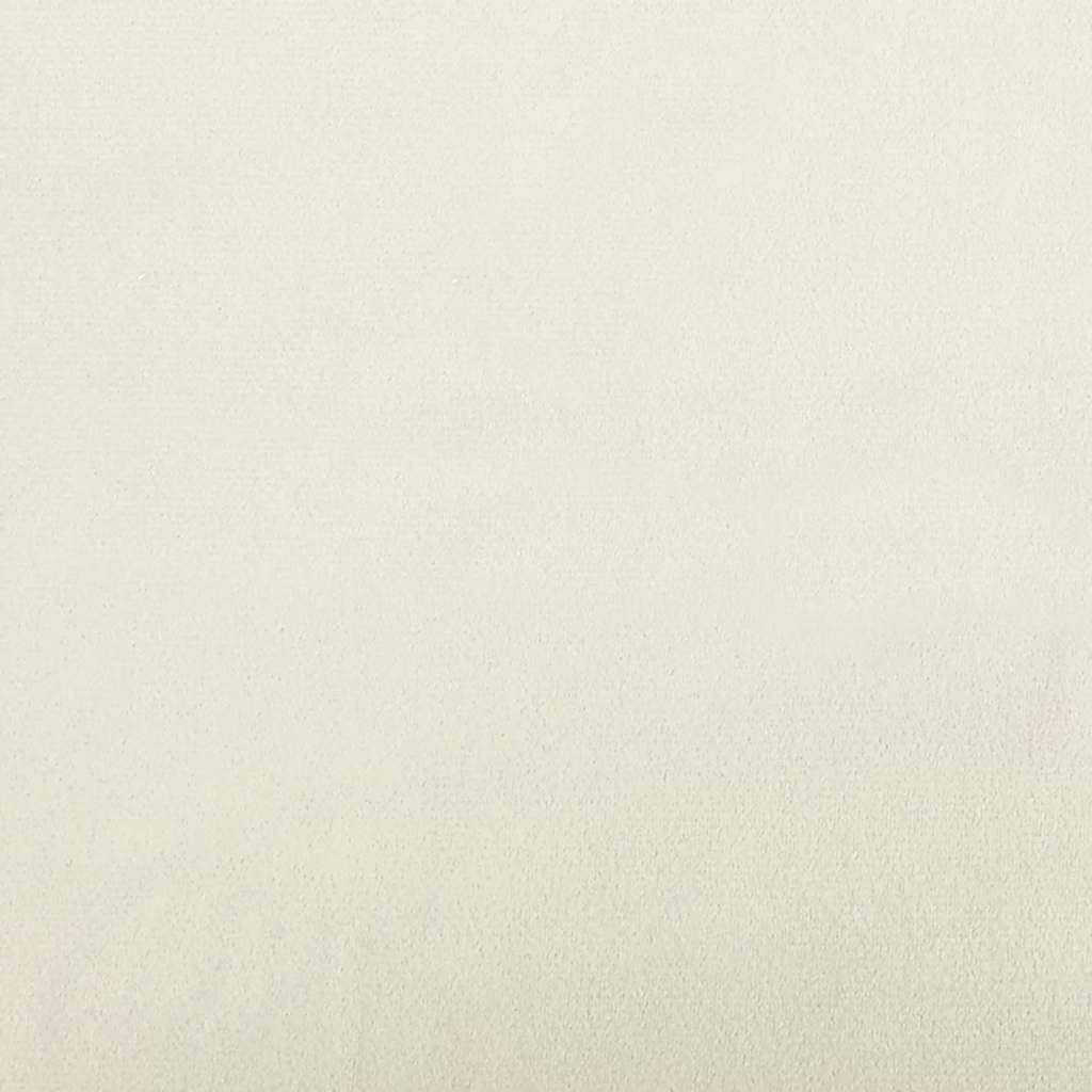Cadeiras de jantar 2 pcs veludo cor creme