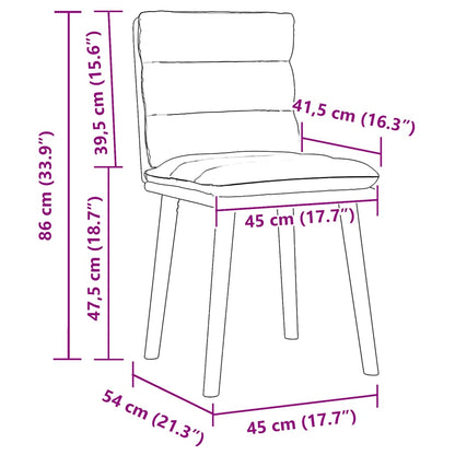 Cadeiras de jantar 2 pcs tecido cinzento-escuro