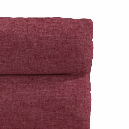 Cadeiras de jantar 2 pcs tecido vermelho tinto
