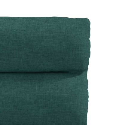Cadeiras de jantar 2 pcs tecido verde-escuro