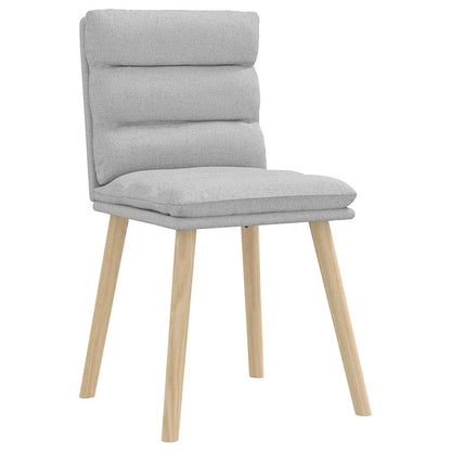 Cadeiras de jantar 2 pcs tecido cinza nuvem