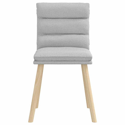 Cadeiras de jantar 2 pcs tecido cinza nuvem