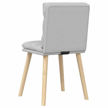 Cadeiras de jantar 2 pcs tecido cinza nuvem