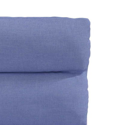 Cadeiras de jantar 2 pcs Jeans Tecido Azul