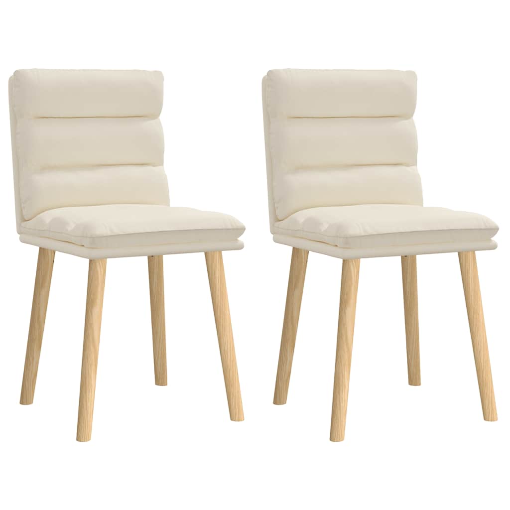 Cadeiras de jantar 2 pcs linho