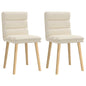 Cadeiras de jantar 2 pcs linho