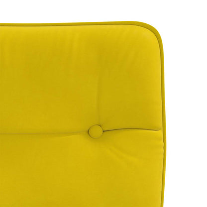 Cadeiras de jantar 2 pcs veludo amarelo
