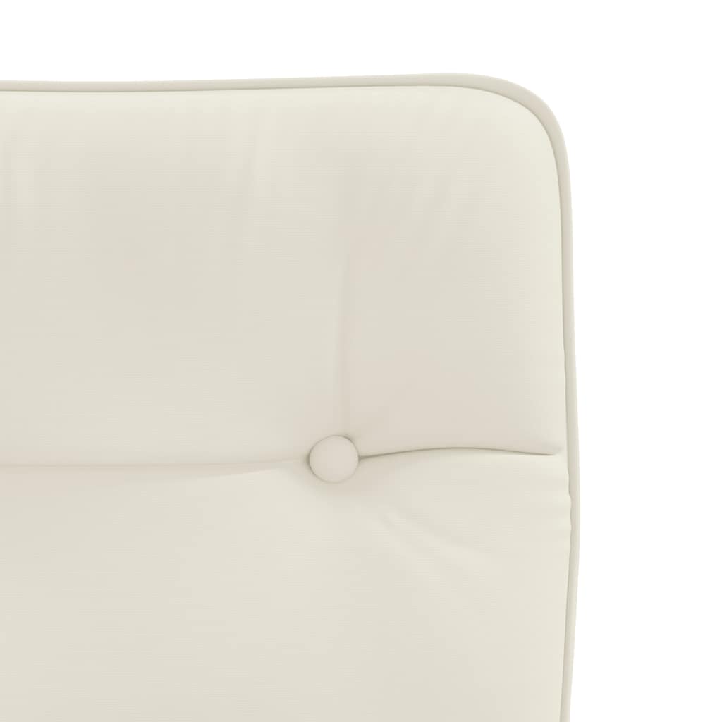 Cadeiras de jantar 2 pcs veludo cor creme
