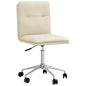 Cadeira de jantar couro artificial cor creme