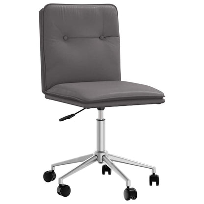 Cadeira de jantar couro artificial cinzento