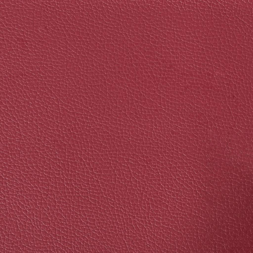 Cadeira de jantar couro artificial vermelho tinto