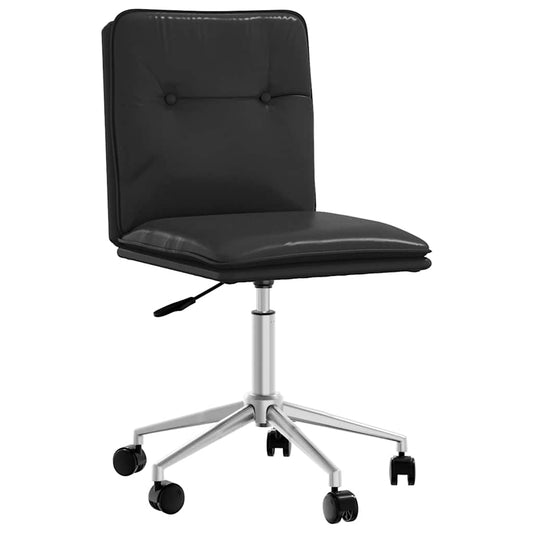 Cadeira de jantar couro artificial preto