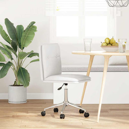 Cadeira de jantar couro artificial branco