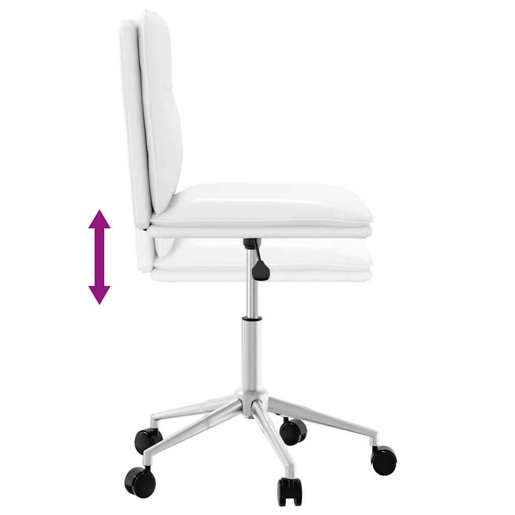 Cadeira de jantar couro artificial branco