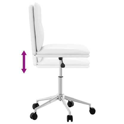 Cadeira de jantar couro artificial branco