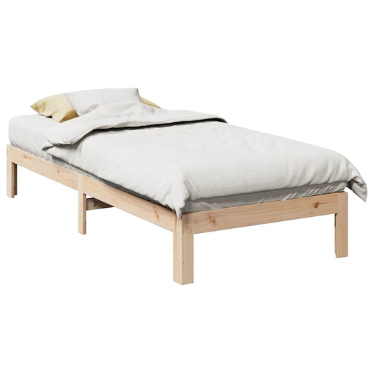 Cama sem colchão 90x200 cm madeira de pinho maciça