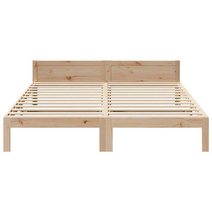 Cama sem colchão 160x200 cm madeira de pinho maciça