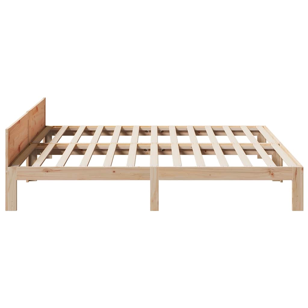 Cama sem colchão 160x200 cm madeira de pinho maciça