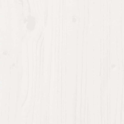 Cama sem colchão 160x200 cm madeira de pinho maciça branco