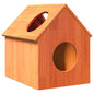Casa do gato 41x50x50 cm madeira de pinho maciça castanho mel