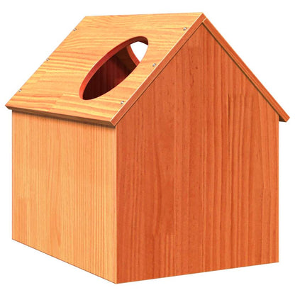 Casa do gato 41x50x50 cm madeira de pinho maciça castanho mel